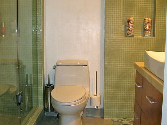 Upgraded master bathroom