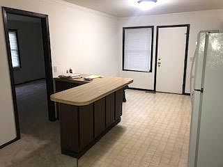 Island with cabinets under