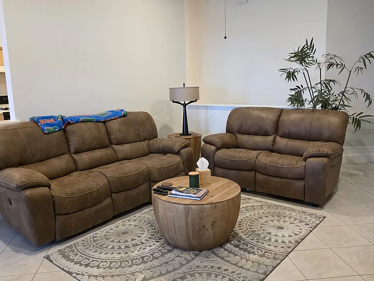 Living Room easily hold your comfortable sofa and recliners