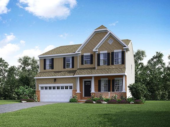 Elevation E Opt Carolina Partial Brick Front