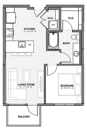 Floor plan Evans - A