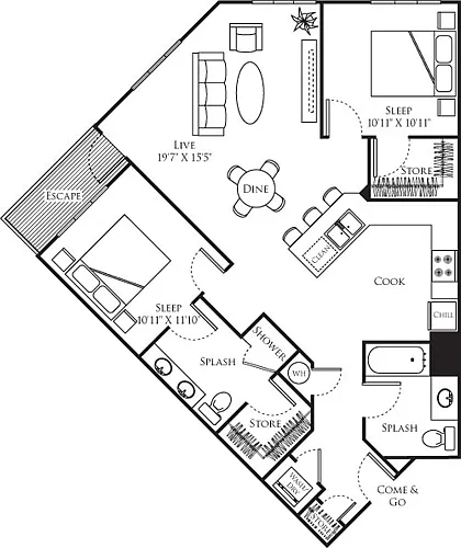 Floor plan B19