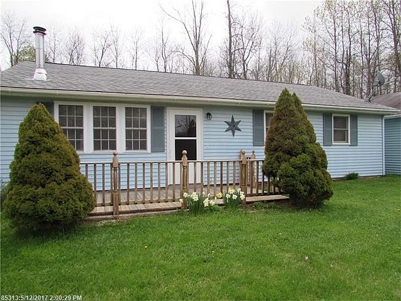 There is a nice deck area on the front.