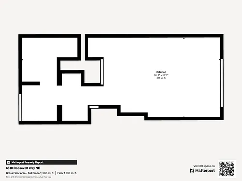 Floor plan 1 Bed 1 Bath