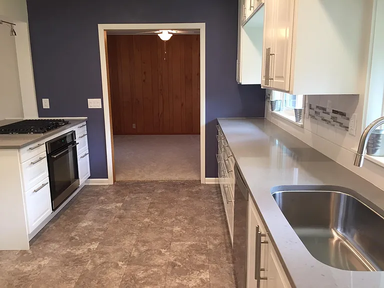 Entry from Kitchen into Study/Family Room