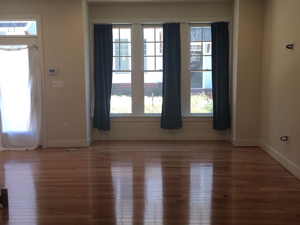 Living room, front door on left