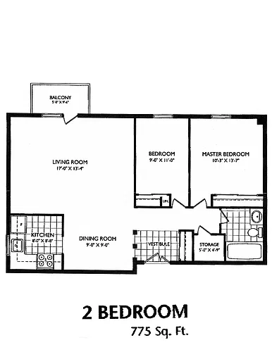 Floor plan 2 Bedroom