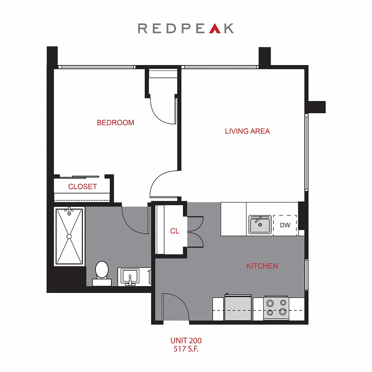Floor plan Plan A1 - One Bedroom
