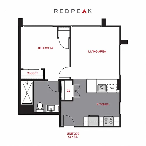 Floor plan Plan A1 - One Bedroom