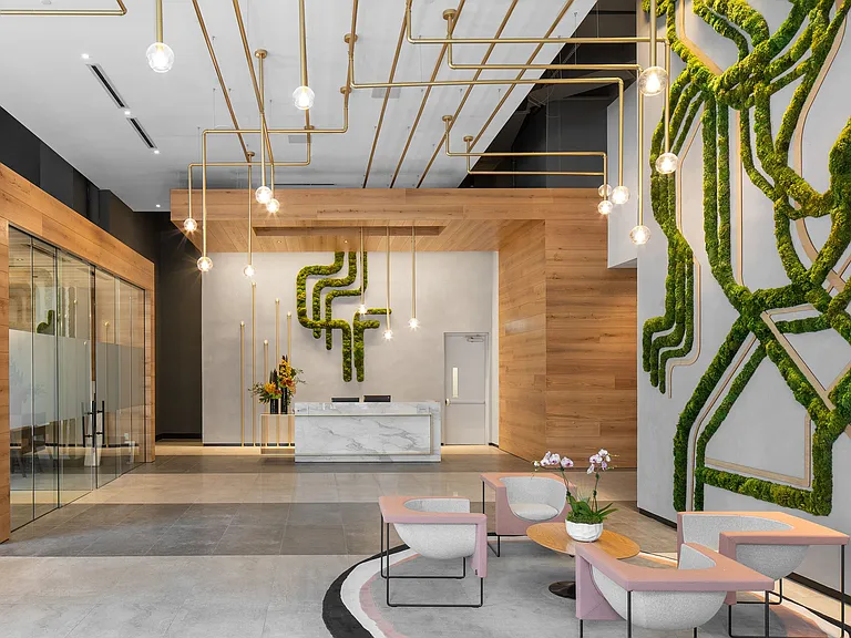 Come home to a tastefully designed lobby