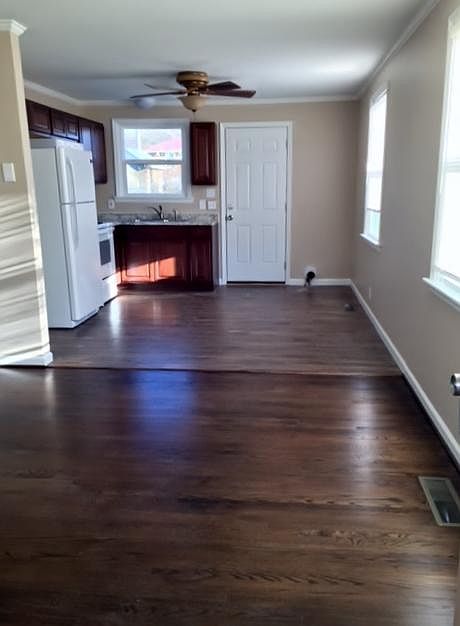 Living room and kitchen