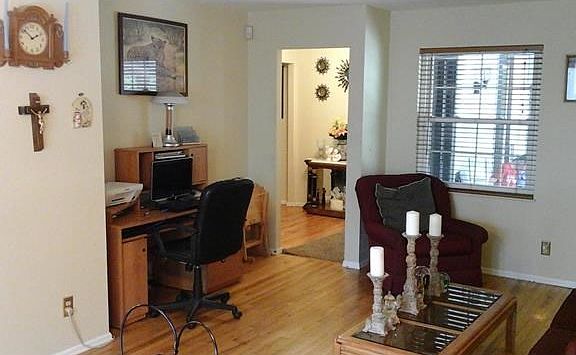 Living Room with Gorgeous Wood Flooring