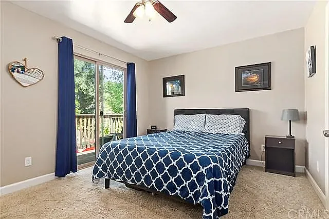 Master Suite with private deck, large closet space, on suite bathroom