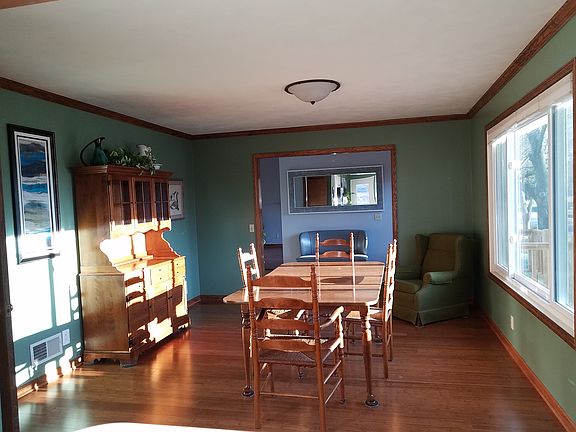 open dining room adjacent kitchen