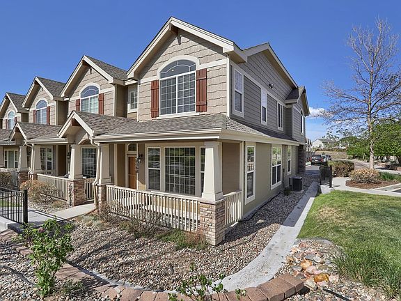 Front Exterior with Covered Front Porch - End Unit