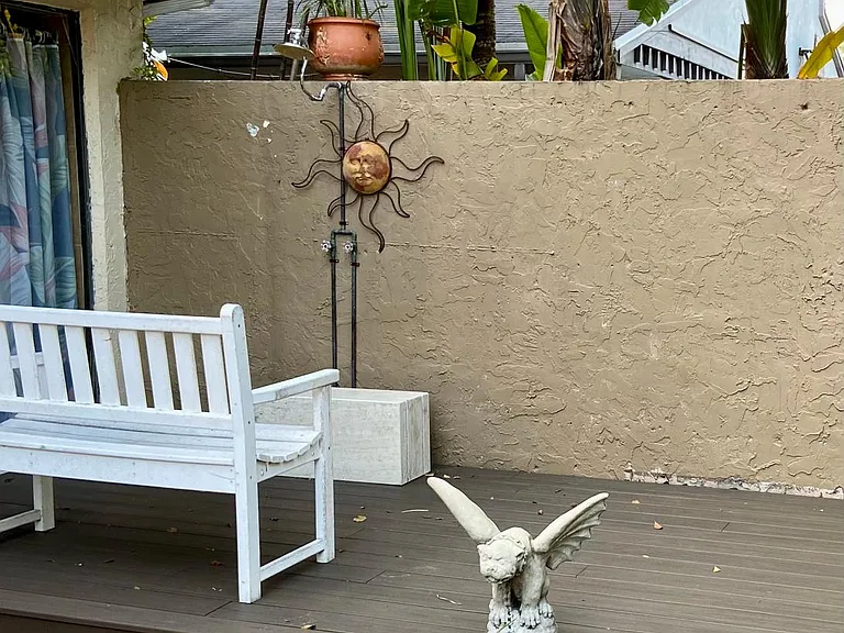 outside master bathroom is an outdoor hot water shower