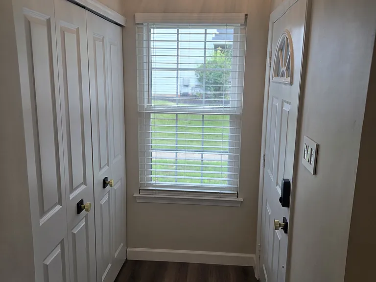 Coat closet by front door