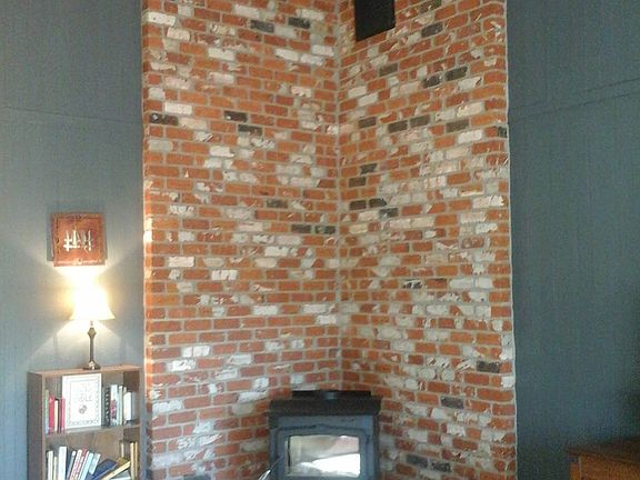 Family room fireplace