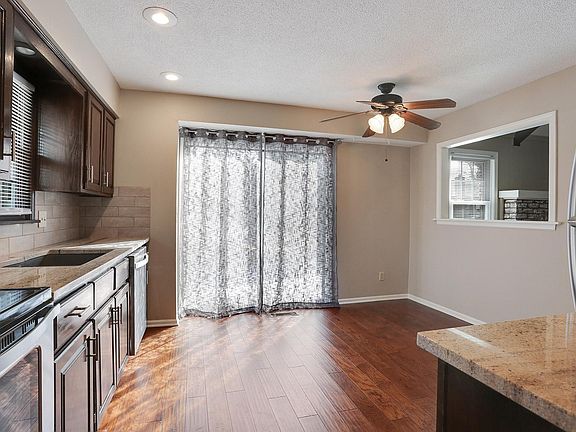 Kitchen with Stainless Steel appliances, new wood floor