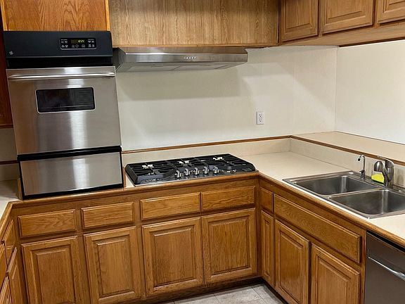 Kitchen with pass through to dining area