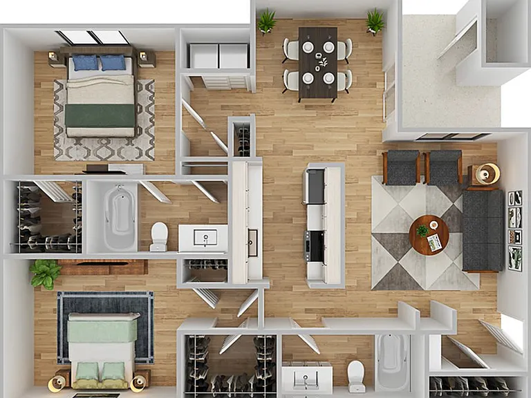 2 Bedroom | 2 Bath | 1213 SF 2 Bedroom | 2 Bath | 1213 SF