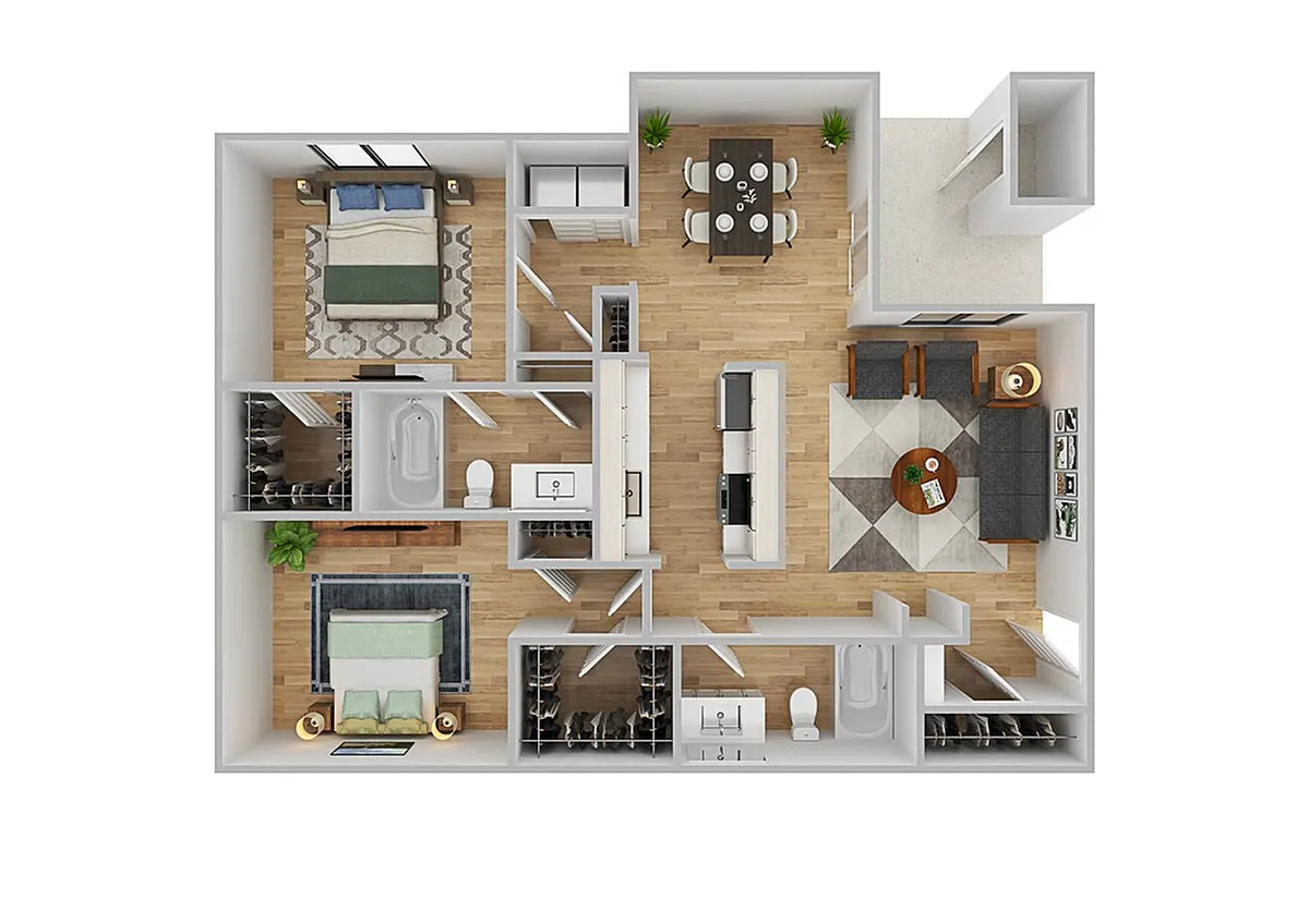 Floor plan B4 | Renovated