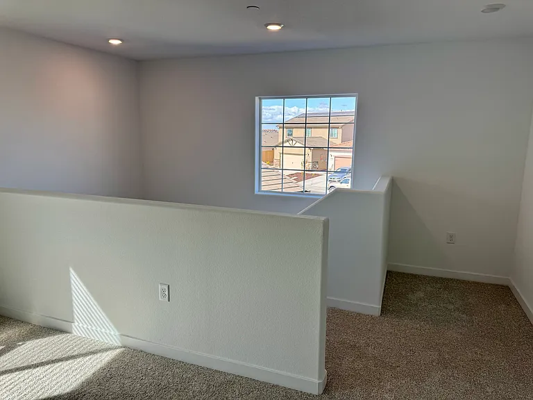Loft entry (with a small area for office desk)