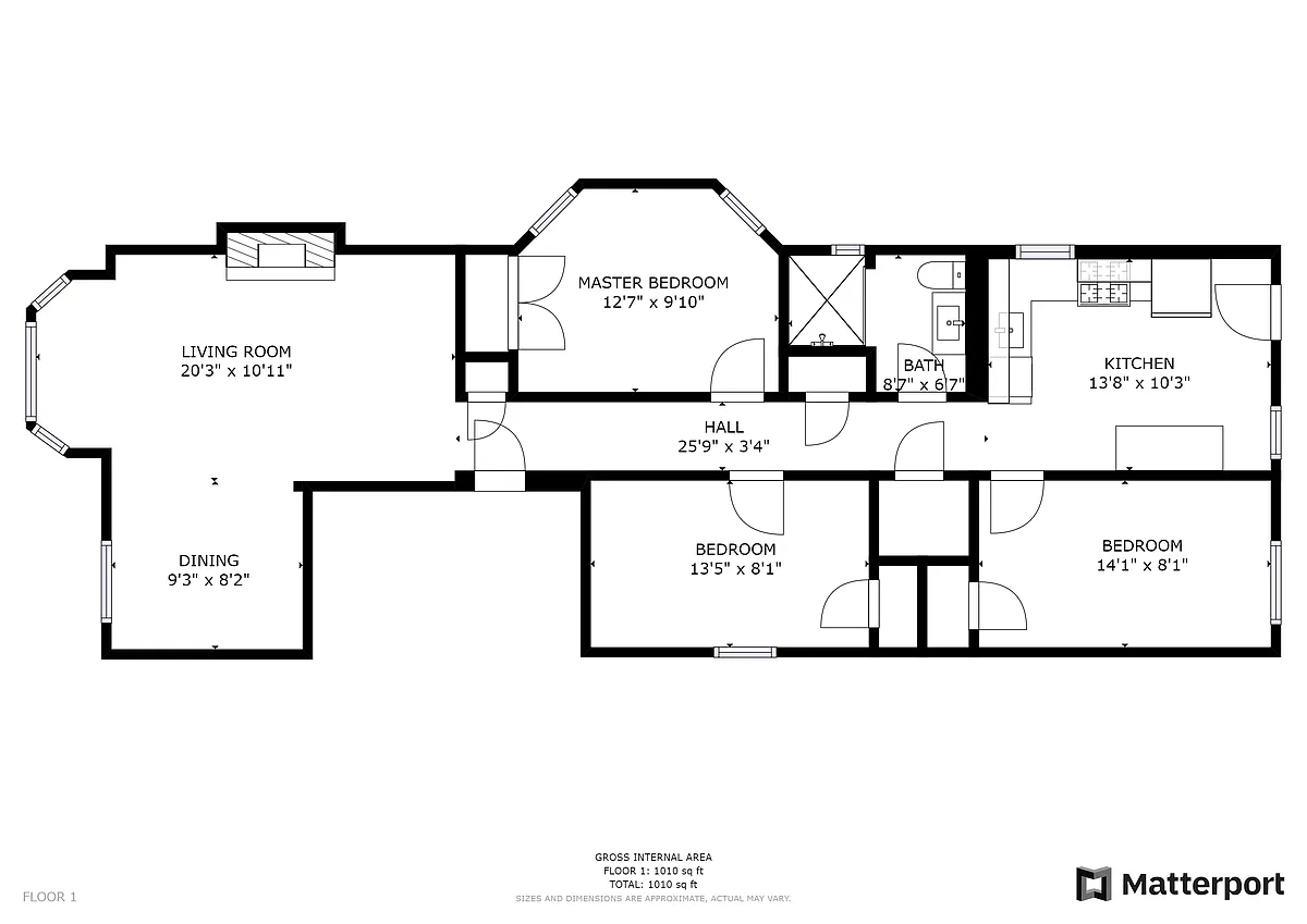 Floor plan Three Bedroom
