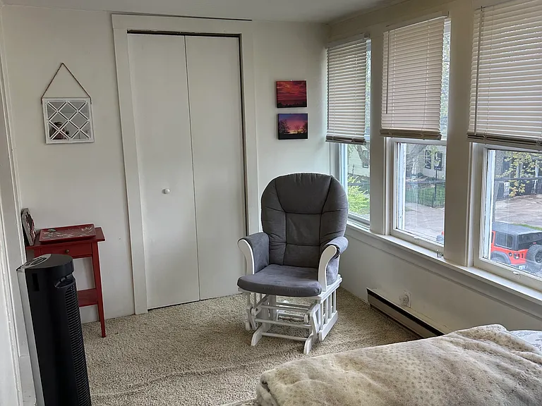 Looking west in front bedroom. Nice closet.