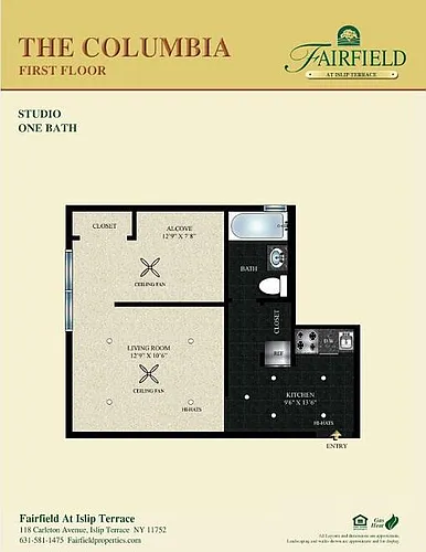 Floor plan The Columbia Lower and Upper