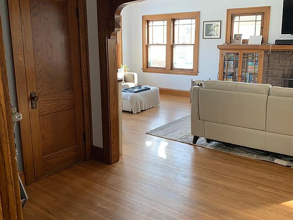 Door to the left goes to the front closet for plenty of storage space or potential mini office.