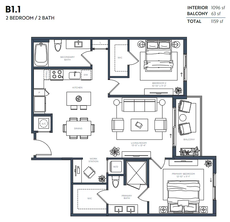 Floor plan B1-1