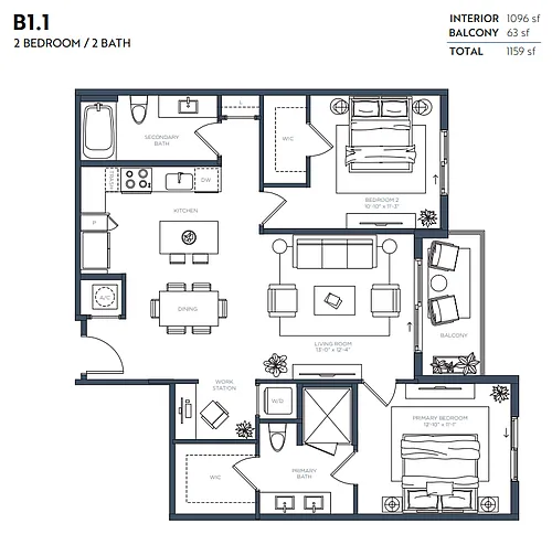 Floor plan B1-1