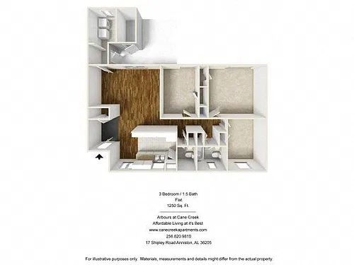 Floor plan 3 BEDROOM FLAT