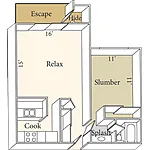 Floor plan American River
