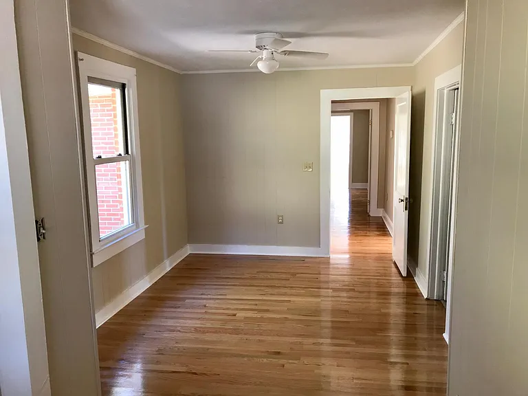 Bedroom 3. Bathroom 2 on right. Closet on left.