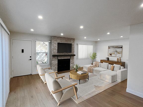 This image is virtually staged to showcase potential design opportunities and space utilization. The apartment is offered unfurnished.