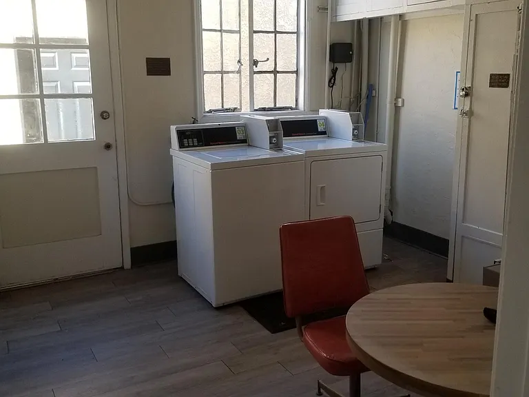 On site laundry room: $1 each with quarters or app