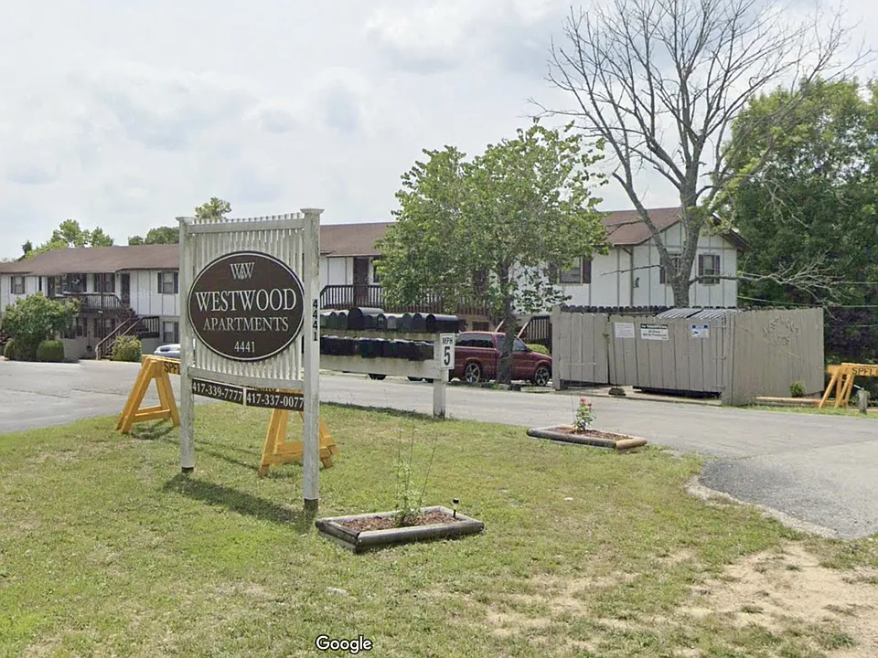 Apartment complex entrance