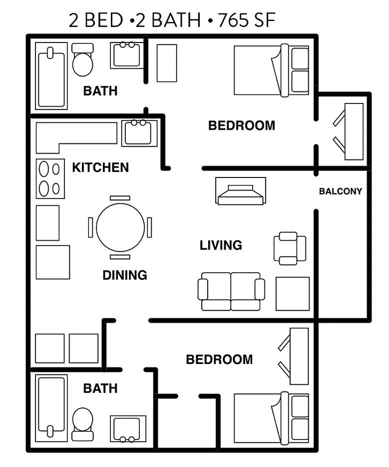 Floor plan 2X2