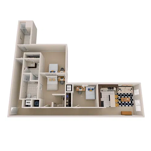 Floor plan 3BR/3BA - Standard