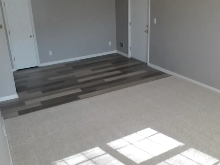 Living room and eat-in area.