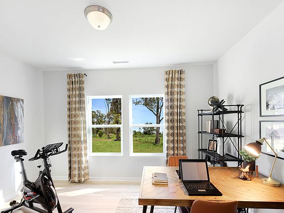 Flex space on first floor makes a great home office or exercise room