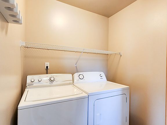 Laundry room just off kitchen.