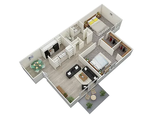 Floor plan Two Bedroom A