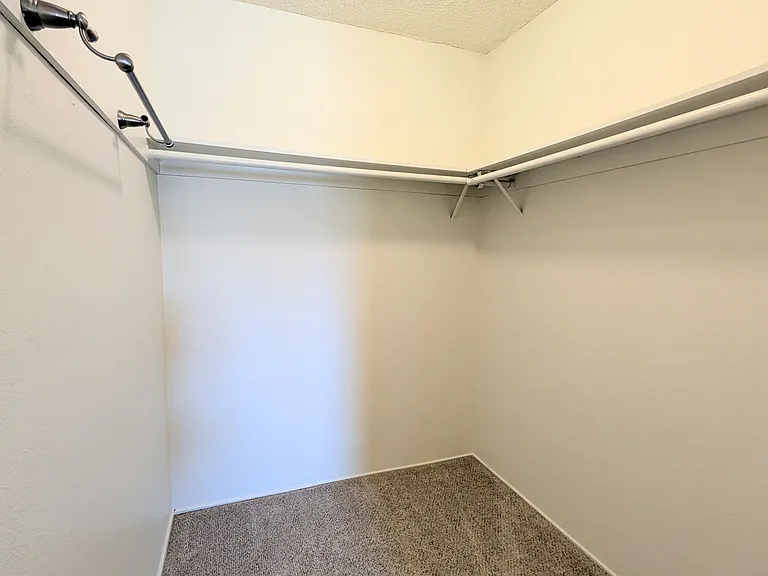 Spacious walk-in closet