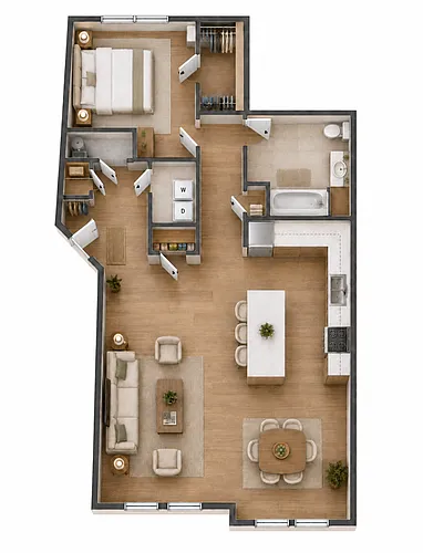 Floor plan 1 Bedroom