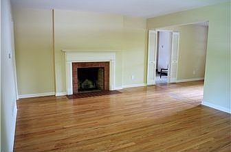 Living room is open to the dining room