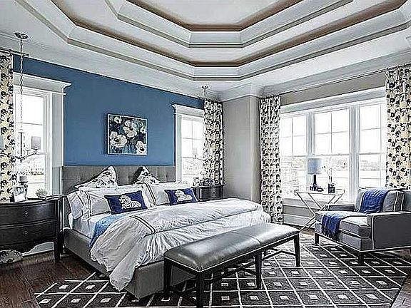 Tray lighted ceiling