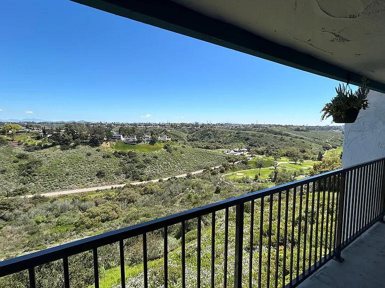 Private balcony overlooking Telecote Canyon